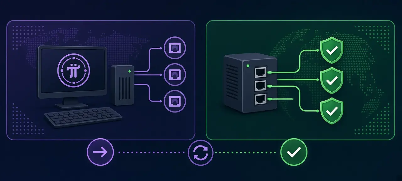 Pi Node port forwarding: open and check node ports